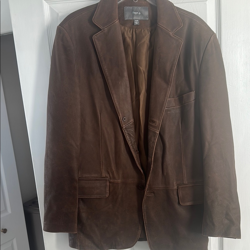 Apt. 9 Brown Sport Coat with Classic Notched Lapel